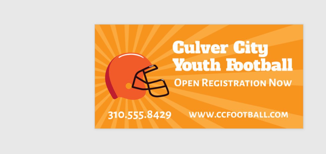 Football Banners Free Customizable Design Templates 48HourPrint